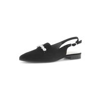 Gabor Sling Pumps schwarz Samt Kristall 61.531.17 - Größe 42