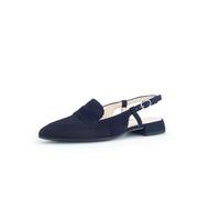 Slingpumps GABOR Gr. 38, blau (dunkelblau) Damen Schuhe Riemchenpumps mit verstellbarem Fersenriemchen (70610341-38)
