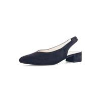 Gabor Damen Slingpumps Rolling-Soft Sensitive – Glitzer Dunkelblau – Gr. 39 EU / 6 UK