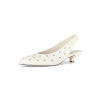Slingpumps GABOR "Slingpumps Glattleder", Damen, Gr. 39, beige, Schuhe Slingpumps (59051527-39) beige