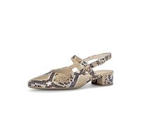 Gabor Damen Slingpumps, Frauen Pumps,elegant,einlege-Sohle,geschlossen,Gold,Holly-Jolly,Navy,Nappa-Leder,Night-Blue,Sand/schwarz,39 EU / 6 UK