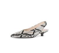 Gabor Damen Slingpumps, Frauen Pumps,Gold,Holly-Jolly,Navy,Nappa-Leder,Night-Blue,Off-White,Oliv,offen,Ultra-Light,Natur/schwarz,41 EU / 7.5 UK