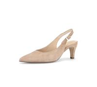 High-Heel-Pumps GABOR "Gabor Pumps Leder", Damen, Gr. 40, sand, Leder, Schuhe (71403331-40) sand