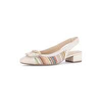 Gabor Damen Slingpumps, Frauen Pumps,Night-Blue,Off-White,offen,Ultra-Light,Visone,Amazon,bequem-e,breite,extra,Multicolour/Panna,40 EU / 6.5 UK