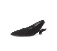 Slingpumps GABOR "Gabor Pumps Veloursleder", Damen, Gr. 40, schwarz, Veloursleder, Schuhe Slingpumps (45916461-40) schwarz