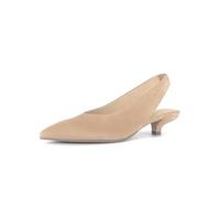 Gabor Damen Slingpumps, Frauen Pumps,Rolling-Soft,Basic,Derby,Silber,rosa,grau,beige,Lack,braun,klassisch,Komfort-Mehrweite,Sand,36 EU / 3.5 UK
