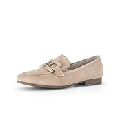 Gabor Damen Slipper, Frauen Halbschuhe,Moderate Mehrweite (G),Schlupfschuhe,schluepfschuhe,Mokassins,Slip-ons,Caramel (Uni+Gold),41 EU / 7.5 UK