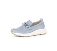 Gabor Damen Slipper, Frauen Halbschuhe,Wechselfußbett,Moderate Mehrweite (G),Mokassins,Slip-ons,Slides,Schlupfschuhe,Sky (Uni),40.5 EU / 7 UK