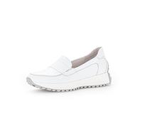 Gabor Damen Slipper, Frauen Halbschuhe,Wechselfußbett,Mokassins,Slip-ons,Slides,Schlupfschuhe,schluepfschuhe,Loafer,Weiss,41 EU / 7.5 UK
