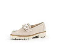 Gabor Damen Slipper | Frauen Slip On | Best Fitting | Halbschuhe | Slides | Schlupfschuhe | Loafer | College Schuhe | leinen | 41 EU - 7.5 UK