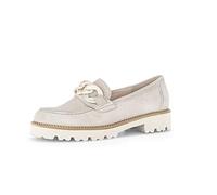 Gabor Damen Slipper, Frauen Slip On,Best Fitting,Loafer,College Schuhe,Businessschuhe,Slip-ons,Mokassins,Halbschuhe,leinen (Natur),38.5 EU / 5.5 UK