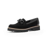 Gabor Fashion Schuhe Slipper schwarz Velour 35.240.17 - Größe 38.5