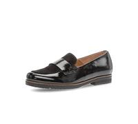 Gabor Florenz Schuhe Slipper schwarz Lack Velour 72.042.37 - Größe 40