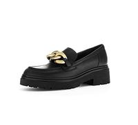 Gabor Damen Slipper, Frauen Slip On,Businessschuhe,Slip-ons,Mokassins,Halbschuhe,Slides,Schlupfschuhe,Loafer,schwarz(Gold matt),40 EU / 6.5 UK