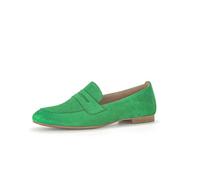 Slipper GABOR Gr. 37, grün Damen Schuhe Slip ons mit Zierriegel (34929246-37)