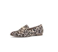 Gabor Damen Slipper, Frauen Slip On,Freizeitschuhe,modisch,Mokassins,Halbschuhe,Slides,Schlupfschuhe,Loafer,Natur (Gold matt),39 EU / 6 UK