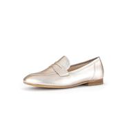 Gabor Damen Slipper, Frauen Slip On,Leichte Mehrweite (G),College Schuhe,Businessschuhe,Mokassins,Halbschuhe,Slides,Loafer,Puder,40.5 EU / 7 UK