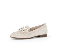 Gabor Damen Slipper, Frauen Slip On,Moderate Mehrweite (G),College Schuhe,Businessschuhe,Mokassins,Halbschuhe,leinen (Uni),40.5 EU / 7 UK