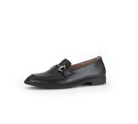Gabor Damen Slipper, Frauen Slip On,Mokassins,Halbschuhe,Schlupfschuhe,schluepfschuhe,Loafer,College Schuhe,schwarz(Altsilber),38 EU / 5 UK