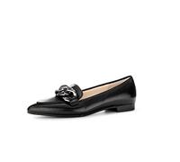 elegante Ballerinas schwarz(altsilber)
