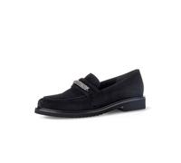 Gabor Damen Slipper, Frauen Slip On,Mokassins,Halbschuhe,Slides,Schlupfschuhe,schluepfschuhe,Loafer,College Schuhe,schwarz,38.5 EU / 5.5 UK