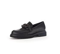 Gabor Damen Slipper, Frauen Slip On,Mokassins,Halbschuhe,Slip-ons,Slides,Schlupfschuhe,schluepfschuhe,Loafer,schwarz(Uni+Blush),37 EU / 4 UK