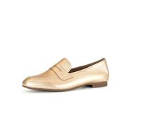Gabor Damen Slipper, Frauen Slip On,Schlupfschuhe,schluepfschuhe,Loafer,College Schuhe,Businessschuhe,Slip-ons,Mokassins,Gold,38.5 EU / 5.5 UK
