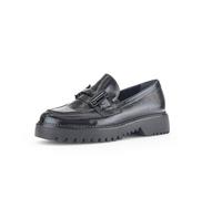 Gabor Damen Slipper, Frauen Slip On,Slides,Schlupfschuhe,schluepfschuhe,Loafer,College Schuhe,Businessschuhe,schwarz (schwlack),42.5 EU / 8.5 UK