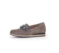 Gabor comfort 32415-20 (Braun) - Slipper - Damenschuhe Bequeme Ballerina / Slipper, Braun, leder (samtchevreau) für Damen, beige, Gr. 41 EU / 7,5 UK