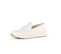 Gabor Damen Slipper, Frauen Slip On,Wechselfußbett,Moderate Mehrweite (G),Mokassins,Halbschuhe,Slides,Schlupfschuhe,Creme,37.5 EU / 4.5 UK