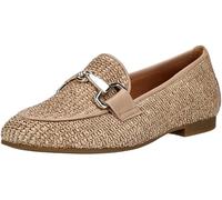 Gabor Damen Slipper, Frauen Slipper, Mokassins,gesund,elastisch,gepolstert,polsterung,feminin,pink,Wide-fit,h-Weite,Sand/steppa,41 EU / 7.5 UK