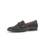 Gabor Damen Slipper – Mokassin/Loafer, breit, schwarz (Uni) – 37 EU / 4 UK