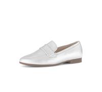 Gabor Damen Slipper, Frauen Slipper, Mokassins,stabil,trage-Komfort,Tritt-fest,vegan,Wasser-dicht,Rose,gemuetlich,weiblich,Silber,40 EU / 6.5 UK