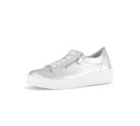 Gabor Damen Sneaker 63.334 - rutschfeste TR-Sohle - Herausnehmbares Wechselfußbett - Sneaker & Sportschuhe für Damen - Silber 61