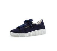 Gabor damen sneaker, frauen low top sneaker,best fitting,reiãÿverschluss,optifit wechselfuãÿbett, schnã¼rer schnã¼rschuh women,bluette,38 eu / 5 uk