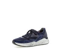 Gabor Damen Sneaker, Frauen sportlicher Schnürer,Comfort-Mehrweite,Optifit- Wechselfußbett, Women's Women Woman leger,Marine/Ocean,43 EU / 9 UK