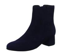 Stiefelette GABOR, Damen, Gr. 40,5, Textil, blau (dunkelblau), Ziegenveloursleder, unifarben, Schuhe Stiefelette, Blockabsatz, Ankleboots mit praktischem Reißverschluss, schmale Form (14096669-40,5) d