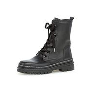 Gabor Damen Stiefeletten, Frauen Schnürstiefelette,Best Fitting,Reißverschluss,Optifit- Wechselfußbett, Boot Lady,schwarz (Weiss),37 EU / 4 UK