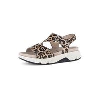 Gabor Damen Trekking Sandalen, Frauen Sandalen,Glitzer,blau,Rolling-Soft,Sensitive,Basic,Derby,Silber,rosa,grau,beige,Lack,Natur,40 EU / 6.5 UK