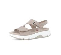 Gabor Damen Trekking Sandalen, Frauen Sandalen,wechsel-Fussbett,Optifit,breit,Hovercraft,atmungs-aktiv,sacchetto,weich,rot,leinen,38 EU / 5 UK