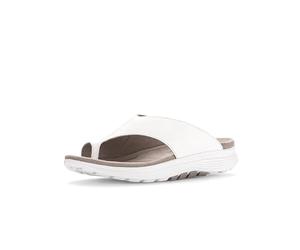 Gabor Damen Zehentrenner, Frauen Sandalen,bequem,leicht,Sommer,Strand,Sommerschuhe,Freizeitschuhe,offene Schuhe,Weiss (Micro),40 EU / 6.5 UK