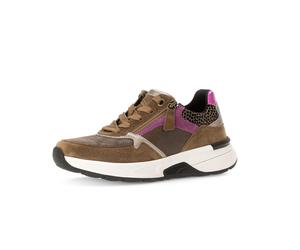 Gabor Damenschuhe Elegante Schnürer cognac/berry kombi cognac/berry kombi - Gr. - 5.5 UK