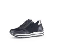 Gabor Damenschuhe Elegante Schnürer schwarz/antiksilb. schwarz - Gr. - 5.5 UK
