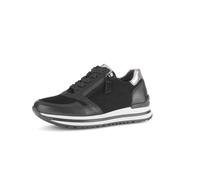 Gabor Damenschuhe Elegante Schnürer schwarz/antiksilb. schwarz - Gr. - 5.5 UK
