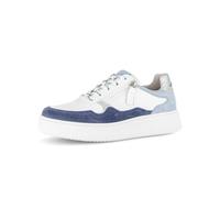 Gabor Damenschuhe Elegante Schnürer weiss/jeans/silber weiss/jeans/silber - Gr. - 7 UK