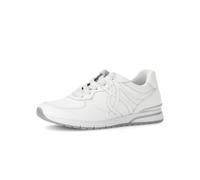 Gabor Damen Low-Top Sneaker, Frauen Halbschuhe,Moderate Mehrweite (G),straßenschuhe,Strassenschuhe,Freizeitschuhe,Weiss,41 EU / 7.5 UK