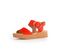 Keilsandalette GABOR Gr. 41, orange Damen Schuhe Sandaletten mit trendigem Keilabsatz (29828607-41)