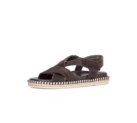 Gabor Damen Riemchensandalen, Frauen Sandalen,wechsel-Fussbett,Hovercraft,atmungs-aktiv,sacchetto,weich,sportlich,Weiss,rot,Mocca,37 EU / 4 UK