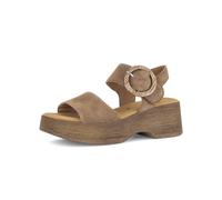 Plateausandaletten GABOR "Plateau Sandale", Damen, Gr. 38,5, braun, Schuhe (99237664-38,5) braun