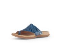 Gabor Zehentrenner Pantolette blau Lack Tropfen 63.700.99 für Damen, blau, Gr. 41 EU